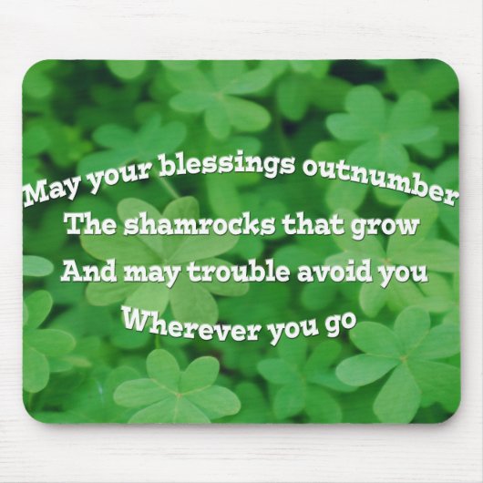 Irish Blessing Muismat (Voorkant)