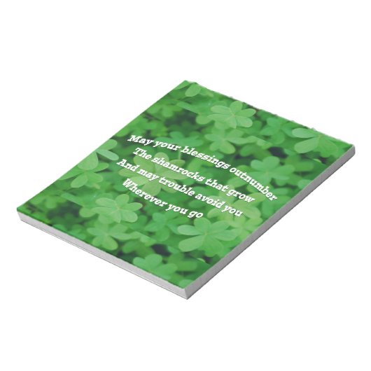 Irish Blessing Notitieblok (Linkerzijde)
