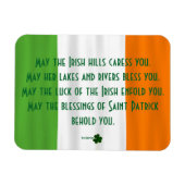 Irish Blessing of St. Patrick Flag Shamrock Magnet Magneet (Horizontaal)