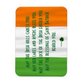 Irish Blessing of St. Patrick Flag Shamrock Magnet Magneet (Verticaal)