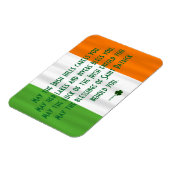 Irish Blessing of St. Patrick Flag Shamrock Magnet Magneet (Linkerzijde)