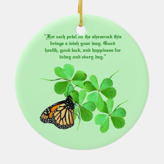 Irish Blessing Ornament (Achterkant)