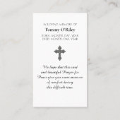 Irish Blessing Paarse Groen Sinaasappel Blauw Gebe Visitekaartje (Achterkant)