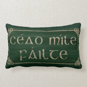 Irish Blessing Pillow Cead Mile Failte Kussen