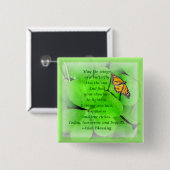 Irish Blessing Pin Vierkante Button 5,1 Cm (Voorkant /achterkant)