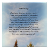 Irish Blessing Poster (Voorkant)