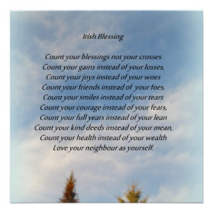 Irish Blessing Poster