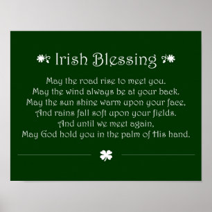 Irish Blessing Poster