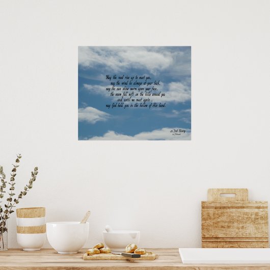 Irish Blessing Poster (Keuken)