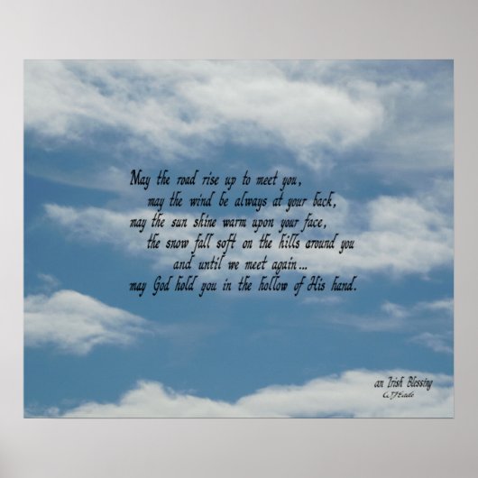 Irish Blessing Poster (Voorkant)