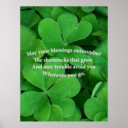 Irish Blessing Poster (Voorkant)