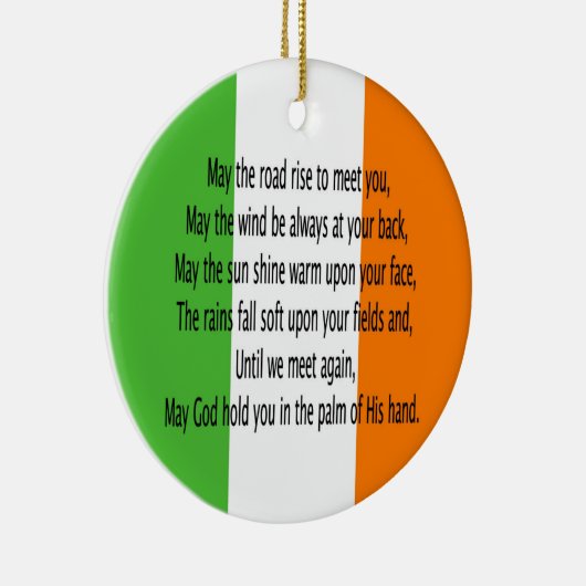 Irish Blessing Prayer Keramisch Ornament (Rechts)