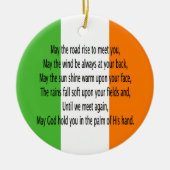 Irish Blessing Prayer Keramisch Ornament (Voorkant)