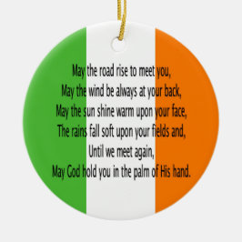 Irish Blessing Prayer Keramisch Ornament