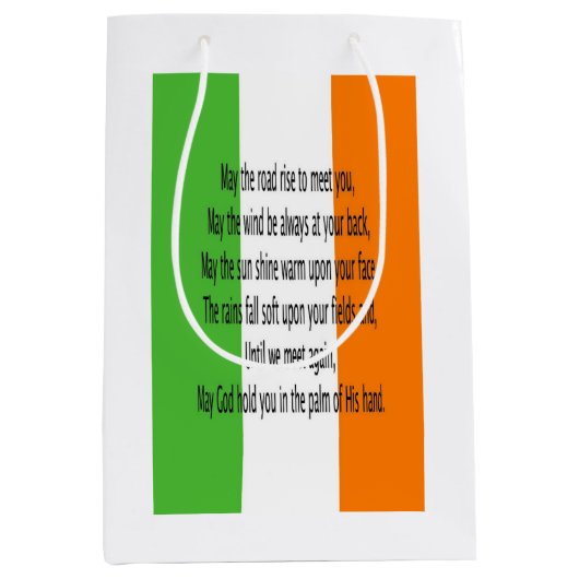 Irish Blessing Prayer Medium Cadeauzakje (Voorkant)