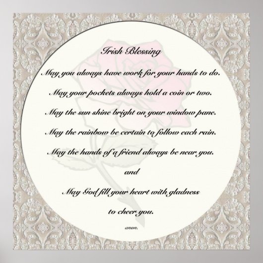 Irish Blessing Print (Voorkant)