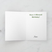 Irish Blessing Quilt Verjaardag Wenskaart Feestdagen Kaart (Binnen)