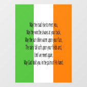 Irish Blessing Raamsticker (Vel)