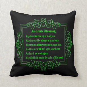 Irish Blessing Reversible Pillow Kussen