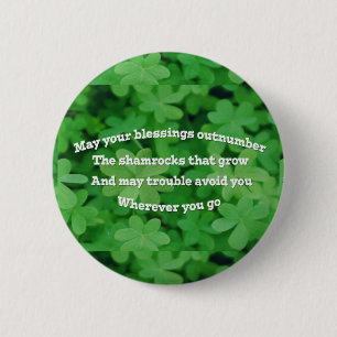 Irish Blessing Ronde Button 5,7 Cm
