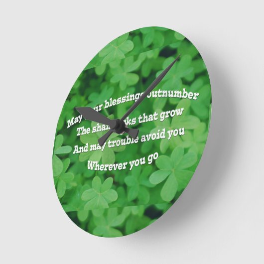 Irish Blessing Ronde Klok (Hoek)