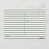 Irish Blessing Sage Green & White Stripe Modern Briefkaart (Achterkant)