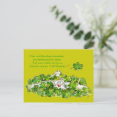 Irish Blessing Schattige Cartoon St. Paddys Briefk Briefkaart (Staand voorkant)