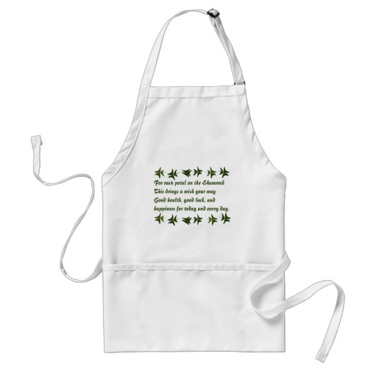 Irish Blessing Shamrock2 Standaard Schort (Voorkant)