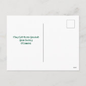 Irish Blessing Shamrock Design gepersonaliseerd Feestdagenkaart (Achterkant)