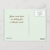 Irish Blessing Shamrocks Design Custom Briefkaart (Achterkant)
