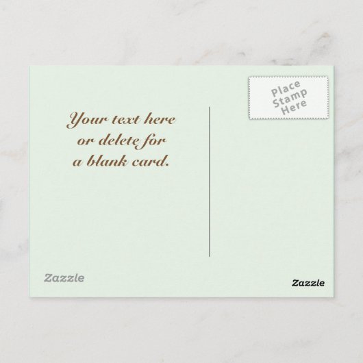 Irish Blessing Shamrocks Design Custom Briefkaart (Achterkant)