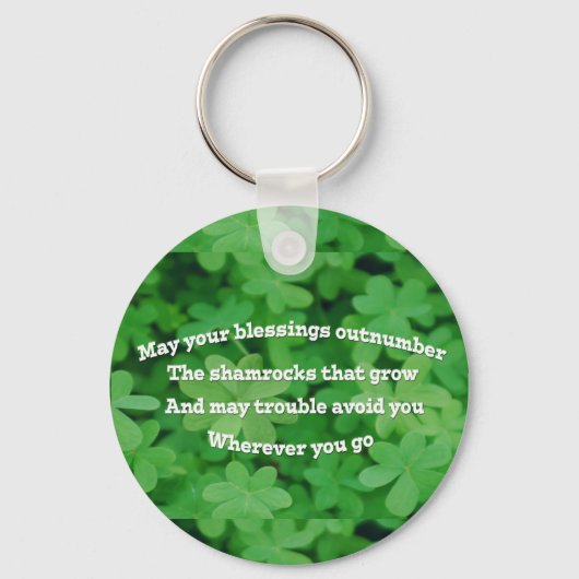 Irish Blessing Sleutelhanger (Voorkant)