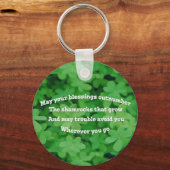 Irish Blessing Sleutelhanger (Voorkant)