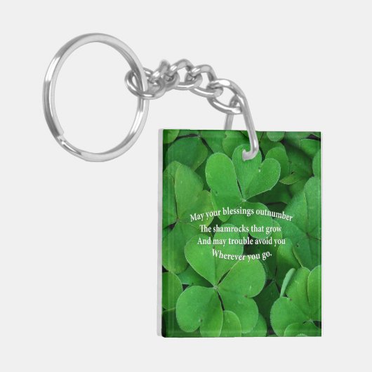 Irish Blessing Sleutelhanger (Voorkant Links)