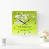 Irish Blessing, Spread uw vleugels en vlieg Vierkante Klok (Huis)