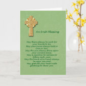 Irish Blessing St. Patrick's Day Kaart (Gele Bloem)