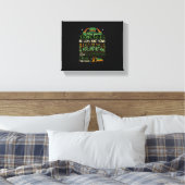 Irish Blessing St Patricks Day Leprechaun Rainbow Canvas Afdruk (Insitu (Slaapkamer))