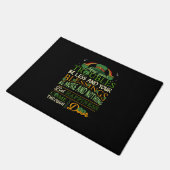 Irish Blessing St Patricks Day Leprechaun Rainbow Deurmat (Schuin)