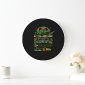 Irish Blessing St Patricks Day Leprechaun Rainbow Grote Klok (Huis)