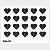Irish Blessing St Patricks Day Leprechaun Rainbow Hart Sticker (Vel)