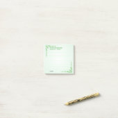 Irish Blessing St Patrick's Green Celtic Braids #1 Post-it® Notes (Op bureau)
