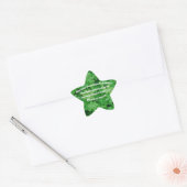 Irish Blessing Ster Sticker (Envelop)