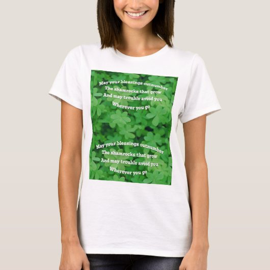 Irish Blessing T-shirt (Voorkant)
