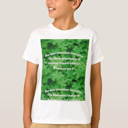 Irish Blessing T-shirt (Voorkant)