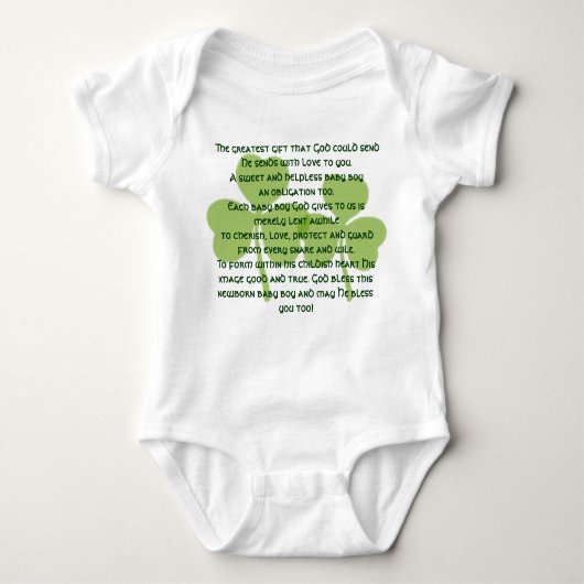 Irish Blessing T-shirt - Baby Boy (Voorkant)