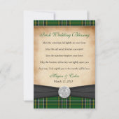 Irish Blessing Tartan Claddagh Lucky Wedding (Voorkant)