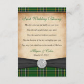 Irish Blessing Tartan Claddagh Lucky Wedding (Voorkant)
