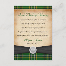 Irish Blessing Tartan Claddagh Lucky Wedding