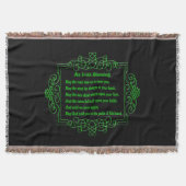 Irish Blessing Throw Blanket Deken (Voorkant)