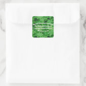 Irish Blessing Vierkante Sticker (Tas)
